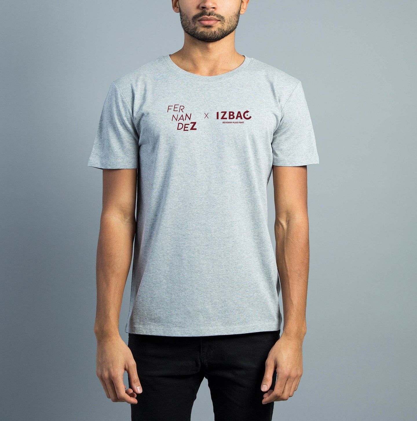 Tee-shirt FERNANDEZ Grey manches courtes