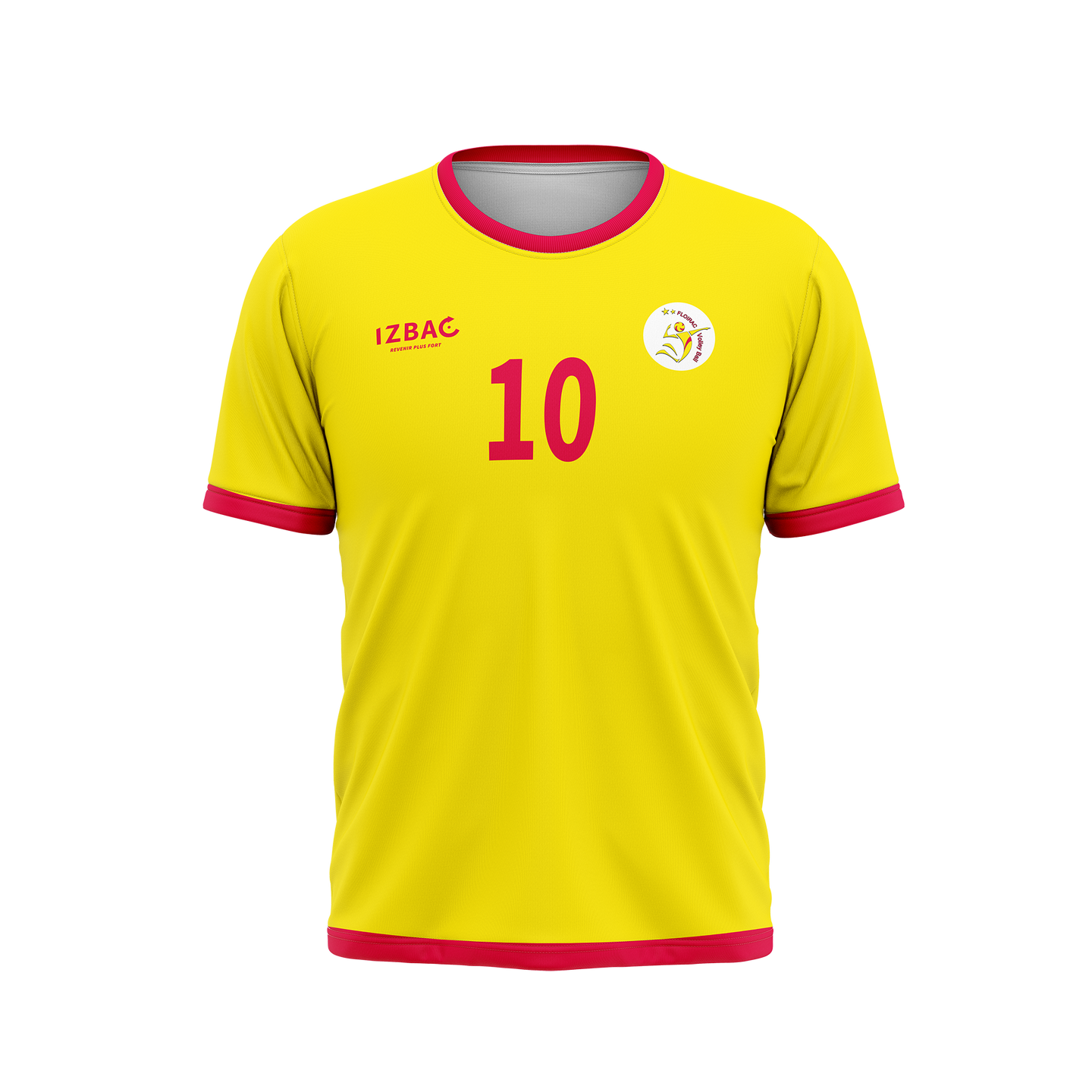 CM Floirac Volley Maillot Col Rond Homme Jaune