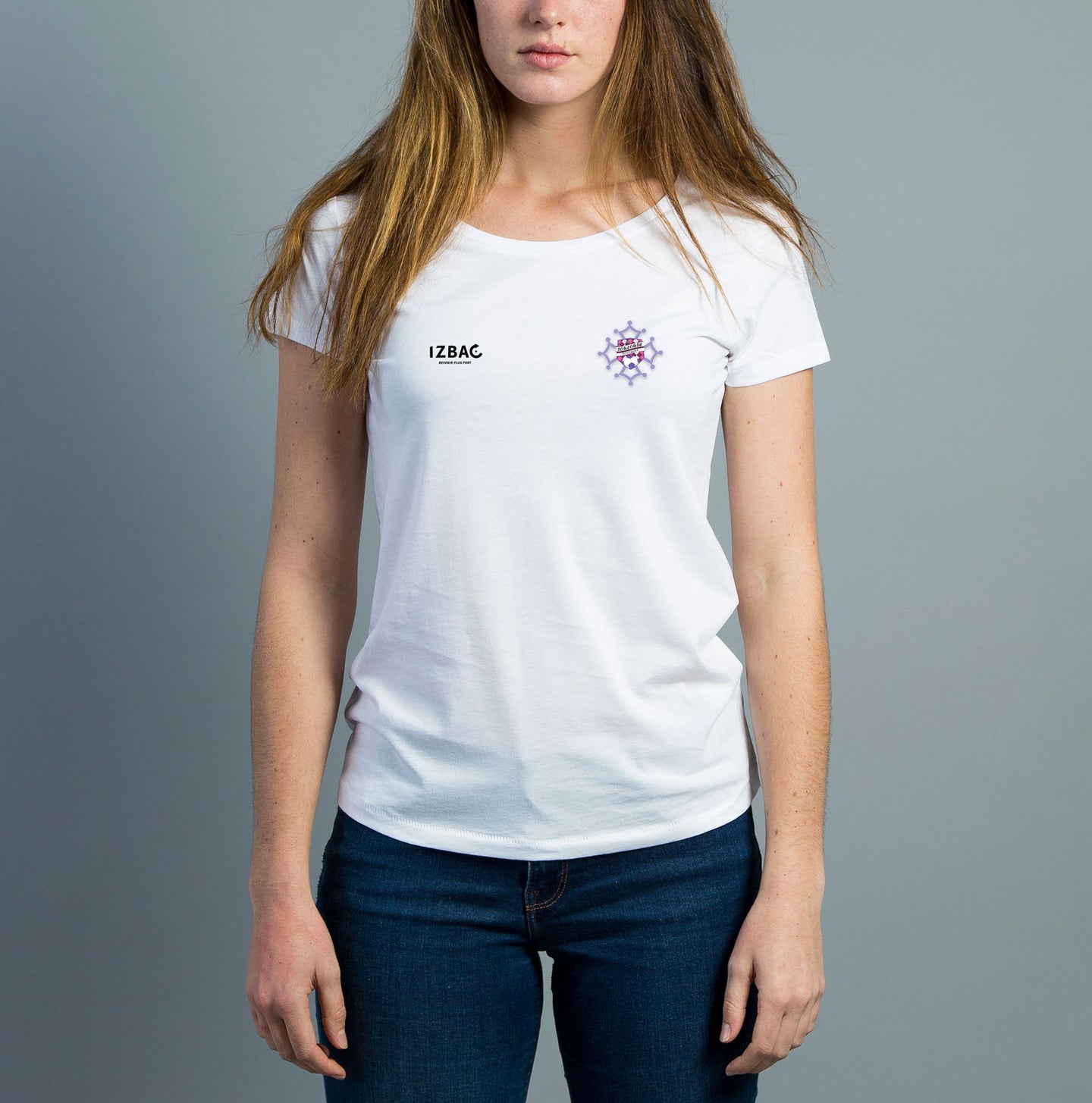 Tee-shirt Blanc Femme Toulouse FootGolf Family